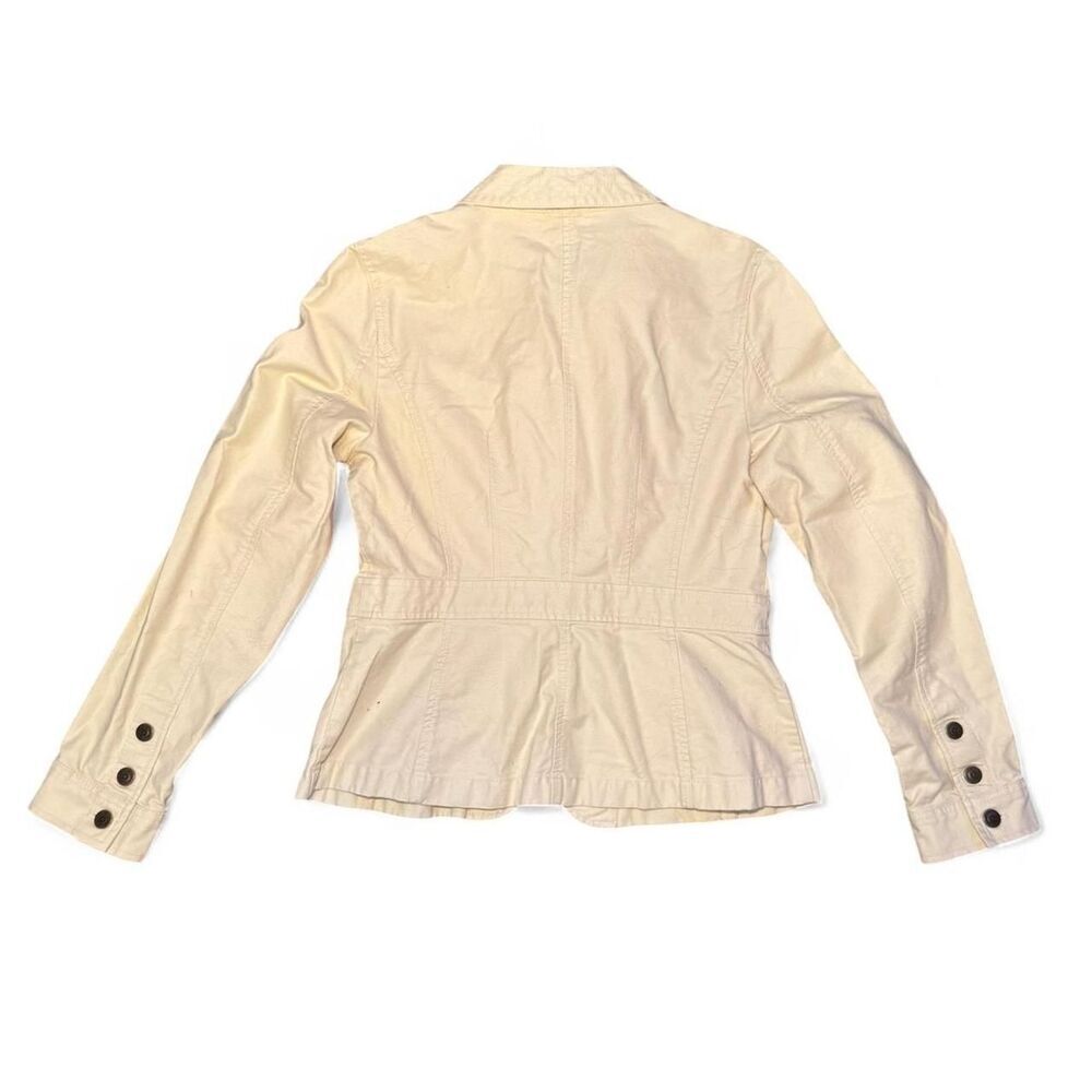 Ann Taylor LOFT Women’s Size 8 Khaki Cotton Blazer Jacket 3-Button Career - Picture 4 of 5